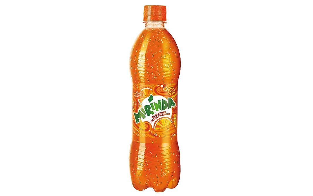 Mirinda (With Added Orange Flavour)    Bottle  600 millilitre